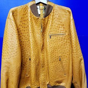 ATB Ostrich Leather Jacket